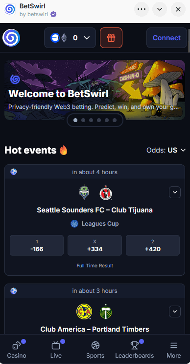 BetSwirl Mini App Banner