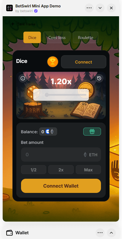 BetSwirl Mini App Demo